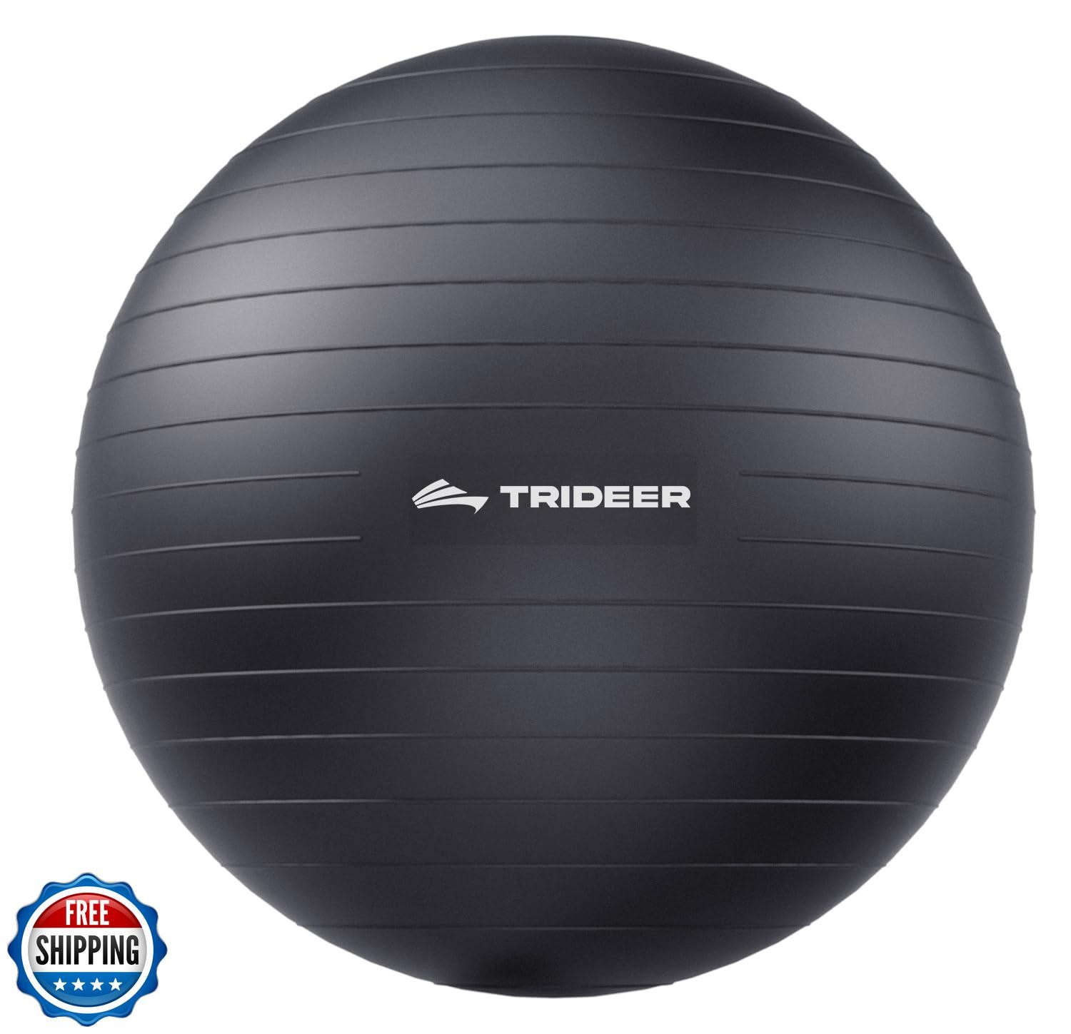 Trideer Exercise Ball for Yoga, Pilates and Fitness – Stability Ball Equipmen
