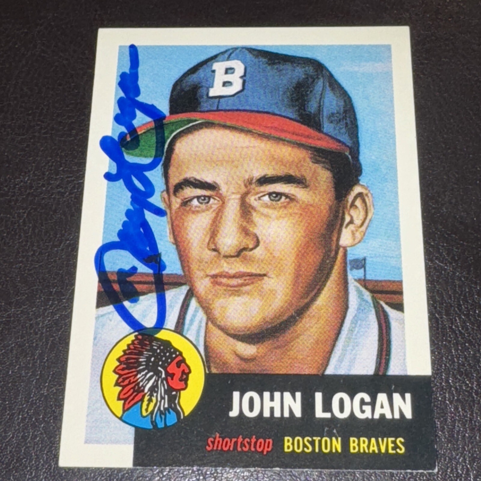 Johnny Logan Autographed Signed 1991 Topps 1953 Archives Baseball#158