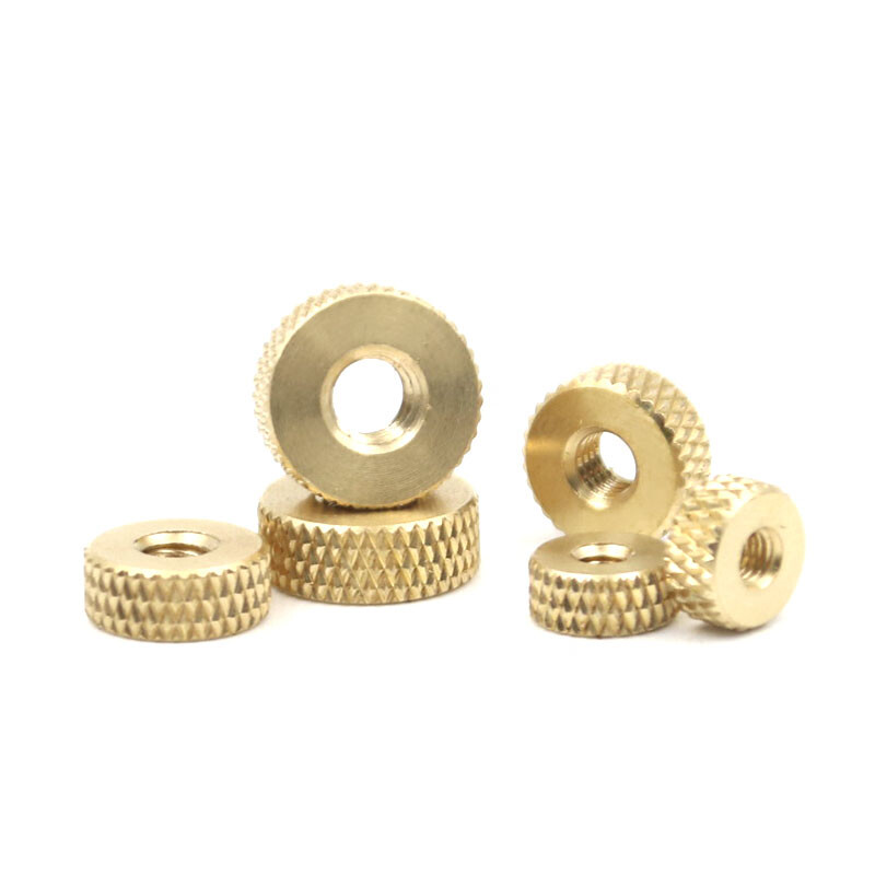M3 M4 M5 M6 H59 Brass Knurled Hand Nut Anti Slip Nuts Tool Adjustable Screw Cap