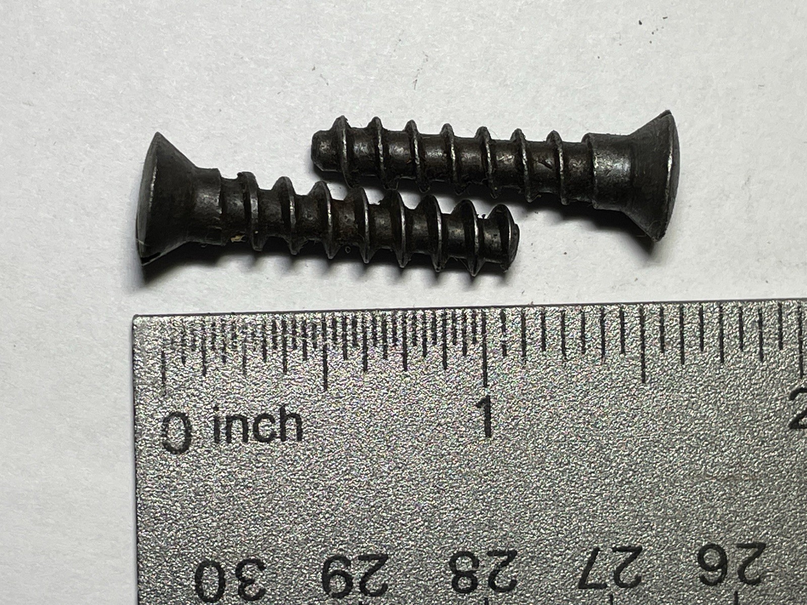 2 Surplus Mauser Buttplate / Sling Swivel Base Screws Vintage Military Gun Parts