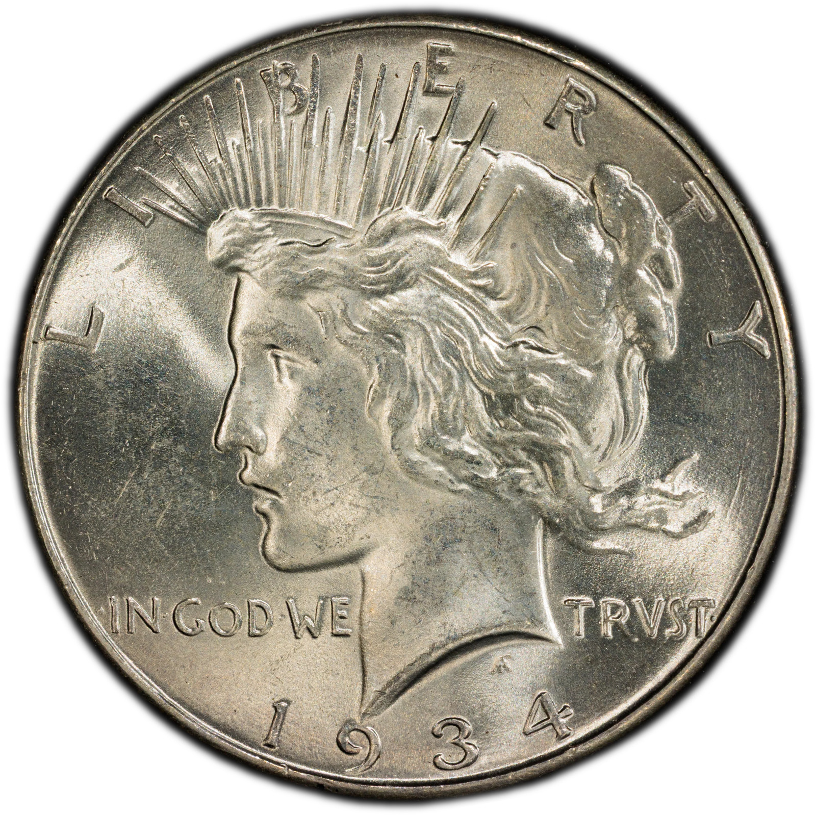 1934 Peace Silver Dollar – PCGS MS63