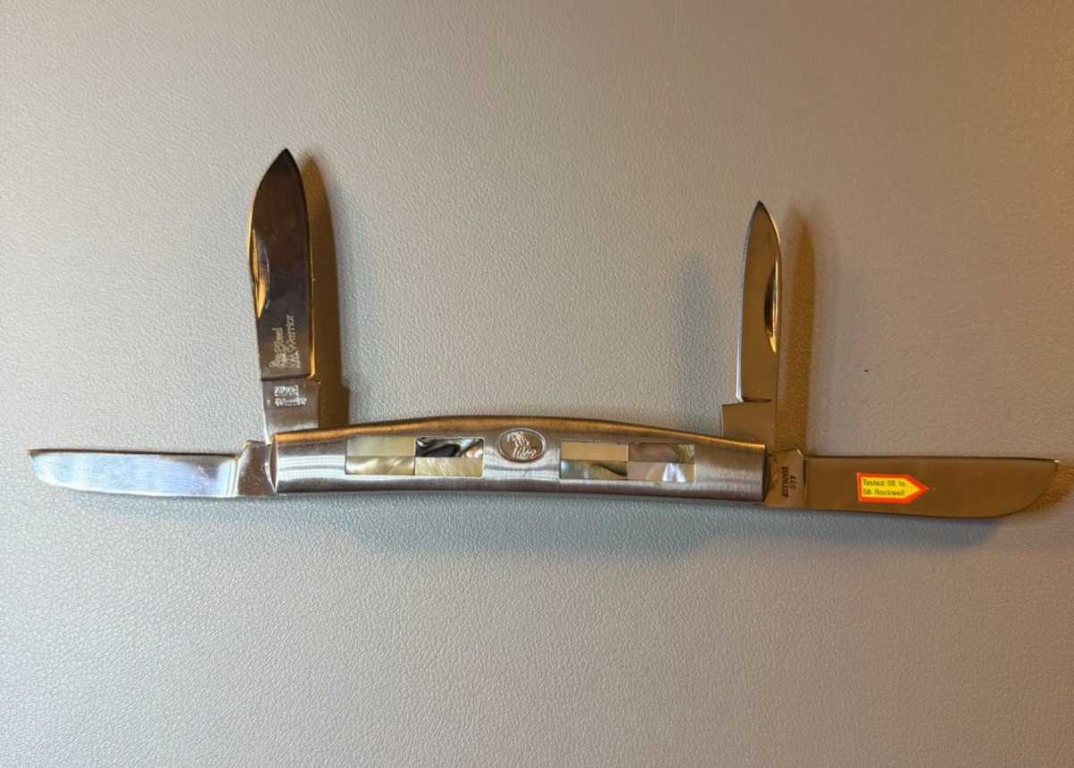 STEEL WARRIOR MUSKRAT 4 BLADE POCKET KNIFE 8.5"