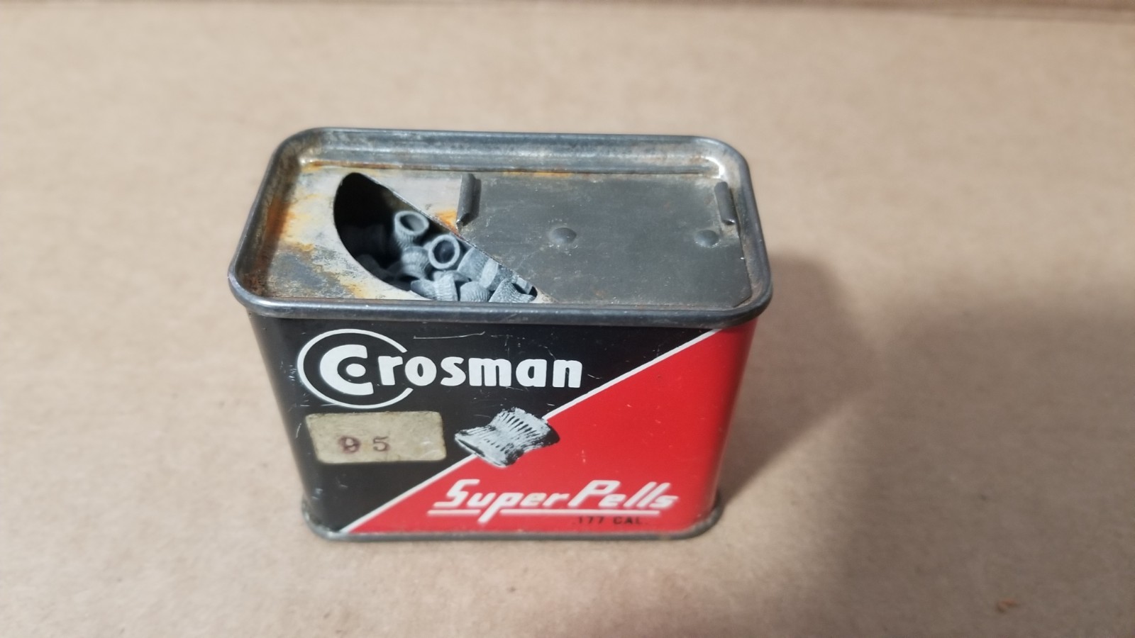 Vintage Crossman USA Super Pells .177 Caliber weight of Tin is 8oz , VGC