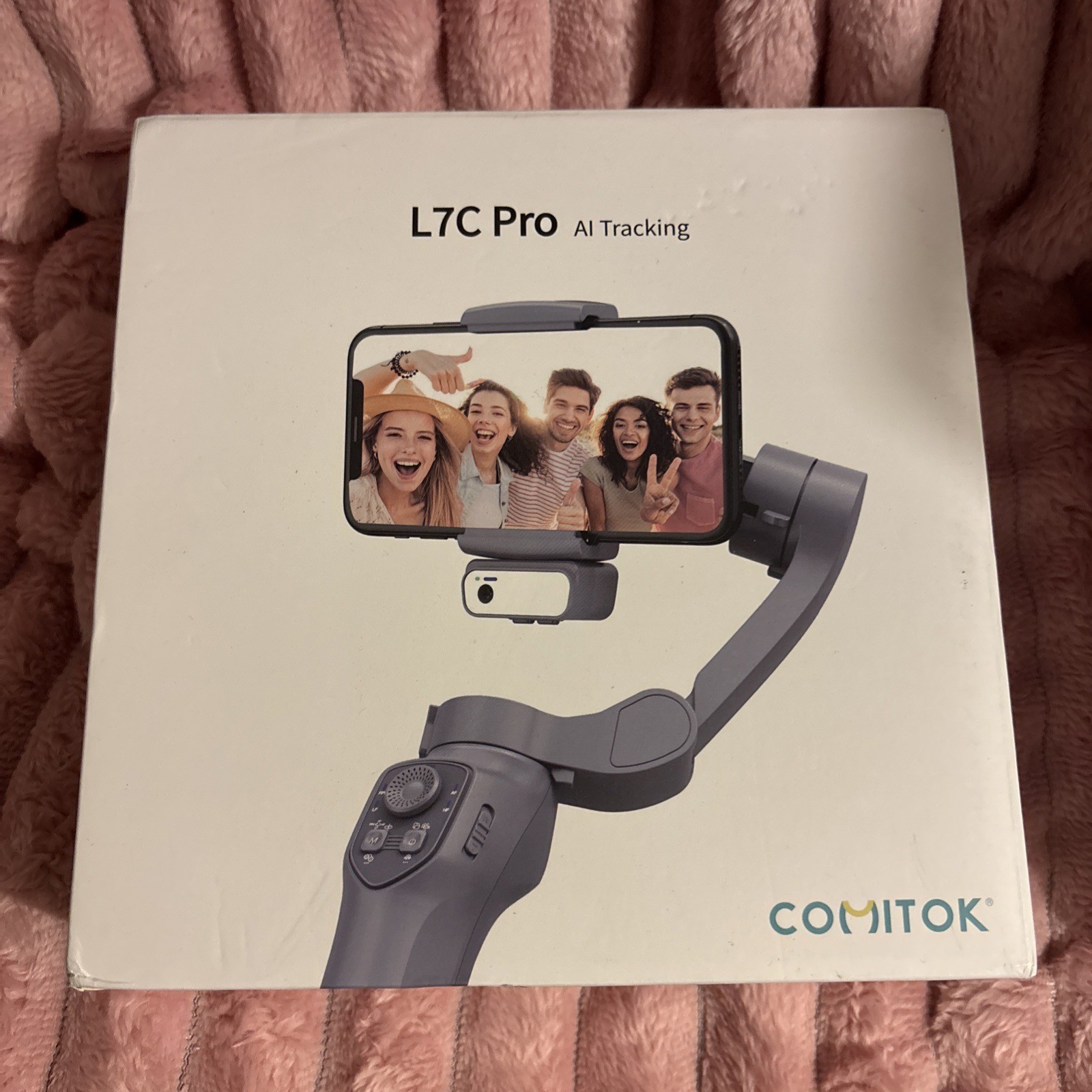 Comitok L7C Pro AI Tracking, Gimbal Stabilizer Handheld Magnetic Recording Stick