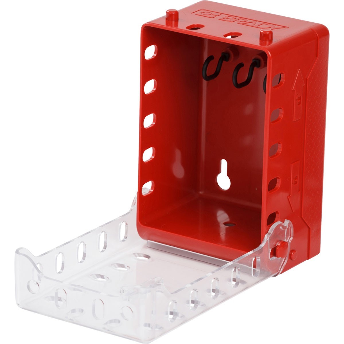 NEW Brady Ultra-Compact Group Lock Box  RED 149173 Lockout Padlock Box Mount