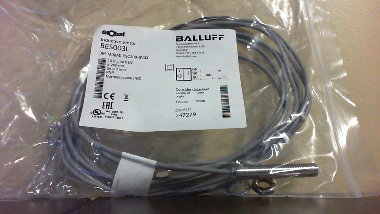 BALLUFF BES003L BES M08MI-PSC20B-BV03 SN:2.0mm 1Pcs Inductive Sensor
