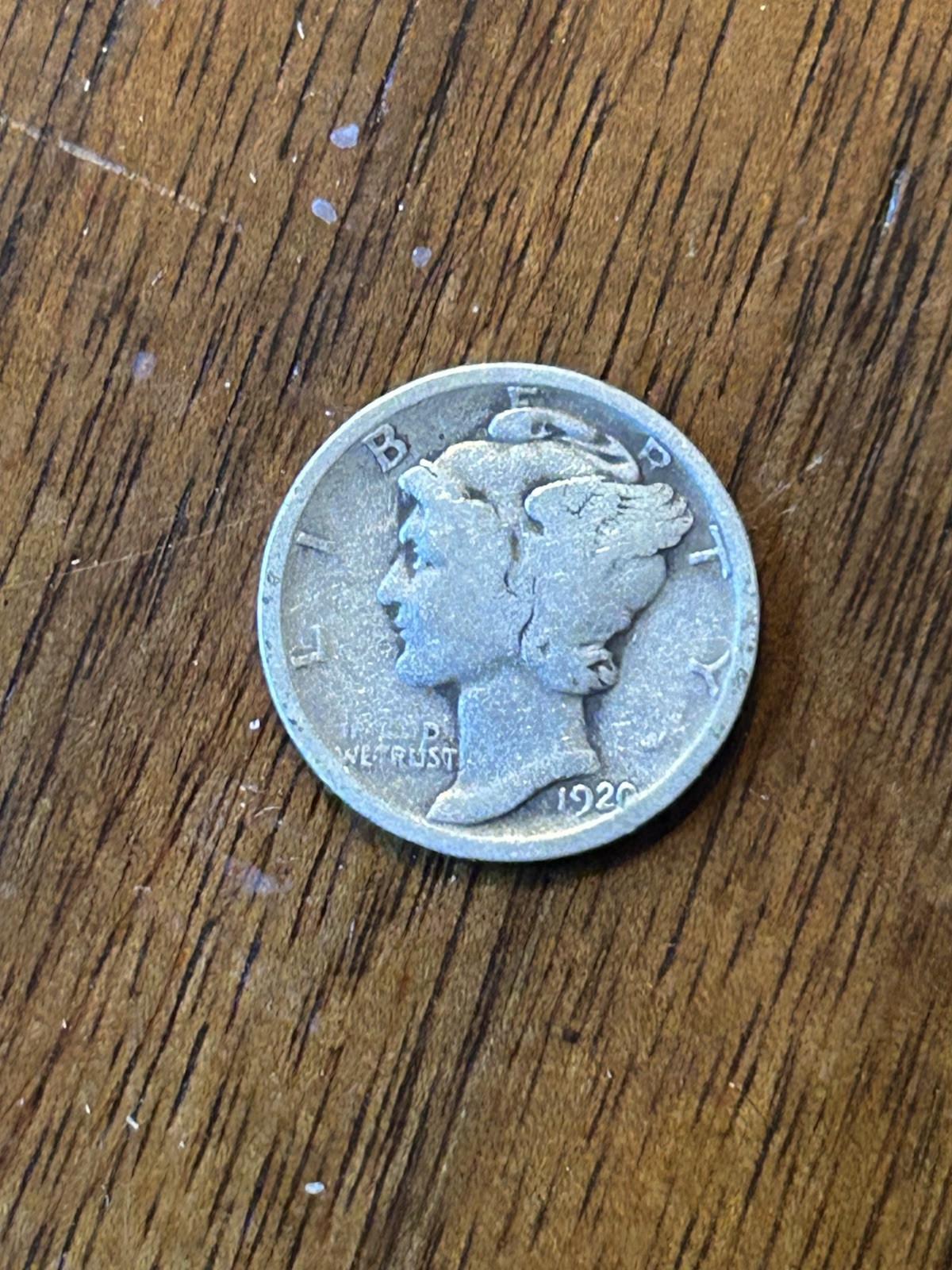 1920 Mercury Dime G+