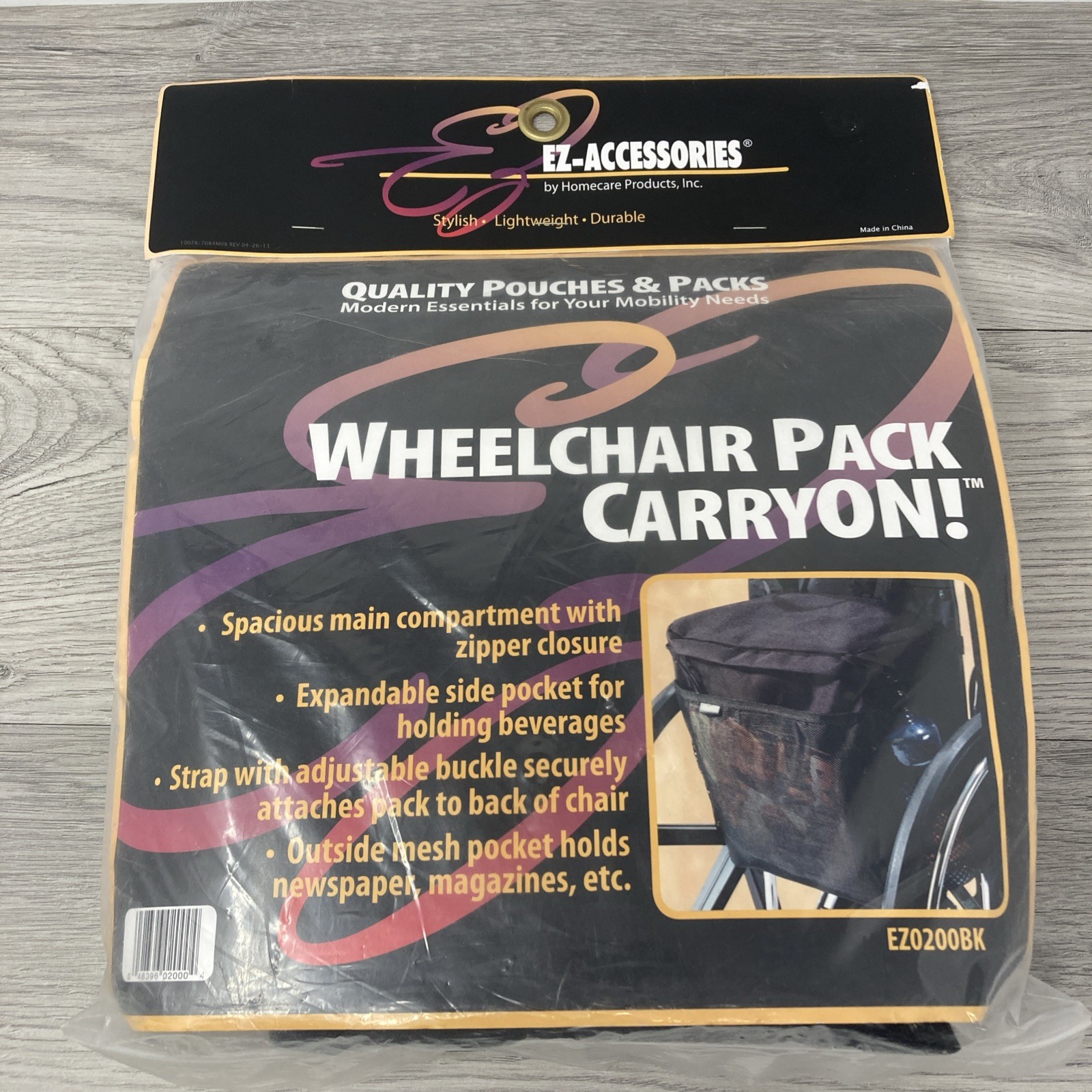 EZ Access Wheelchair Pack Durable Weatherproof Storage for Wheelchair Users NEW