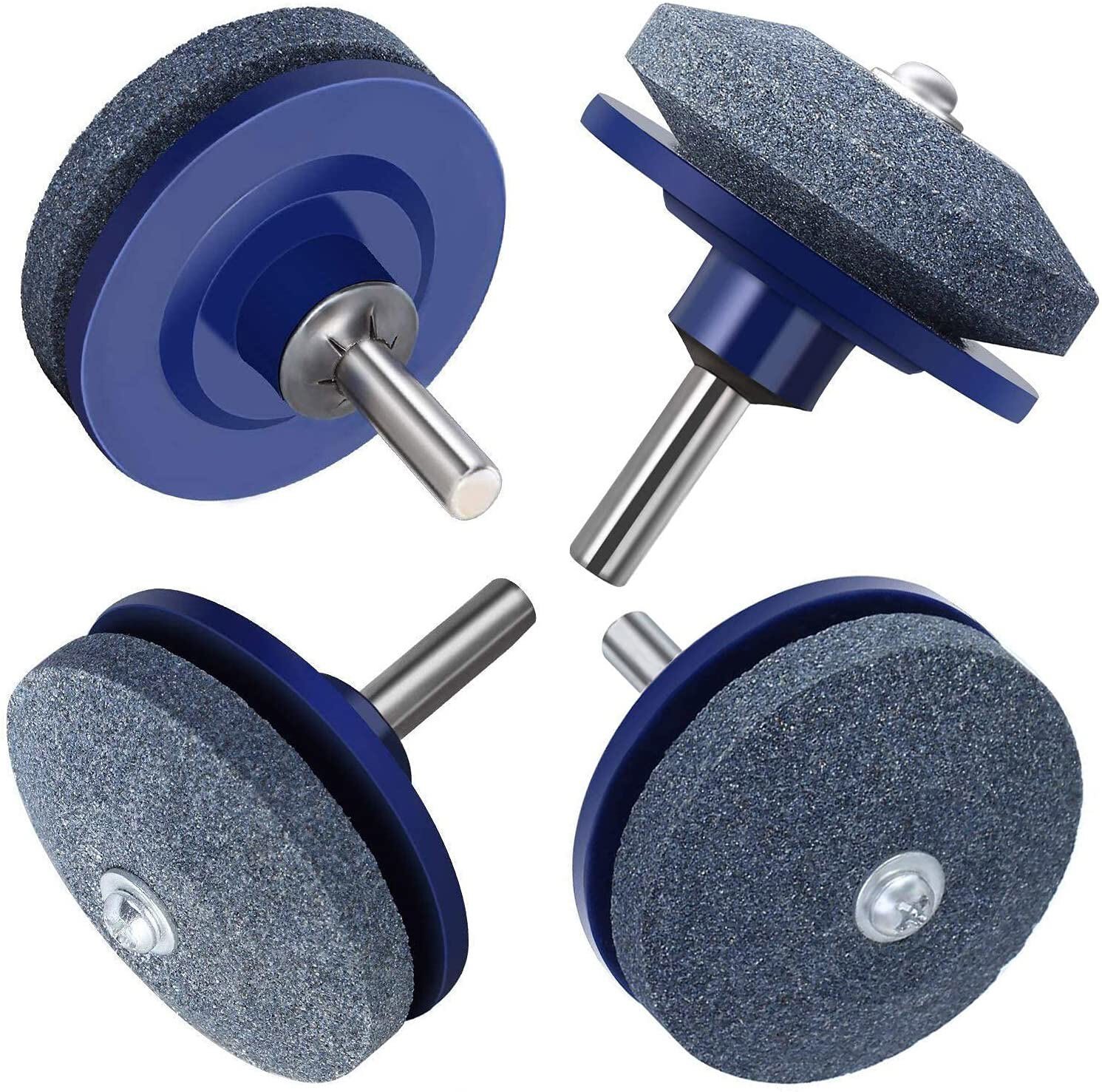 5PCS Lawn Mower Blade Sharpener Balancer Kit for Drill Grinder Stone Garden Tool
