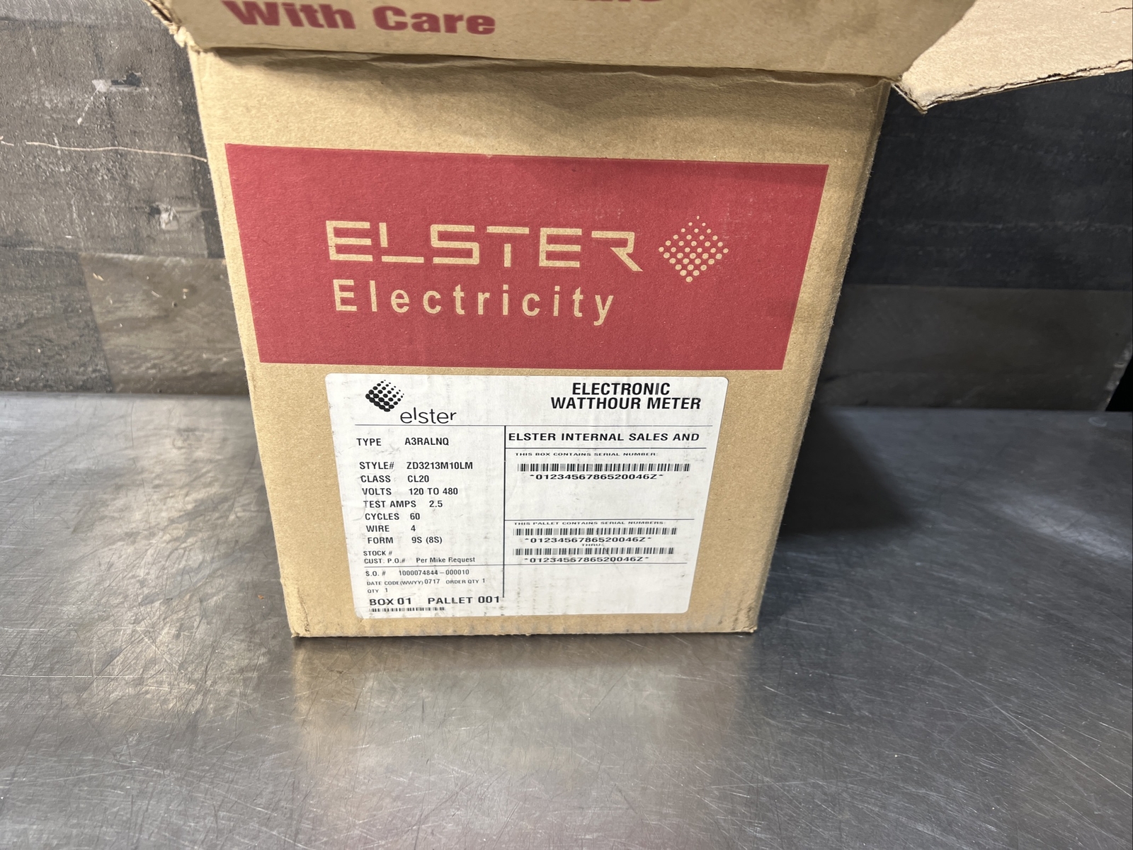 Nos Surplus Elster Electricity Watthour Meter Type A3RALNQ Class CL20
