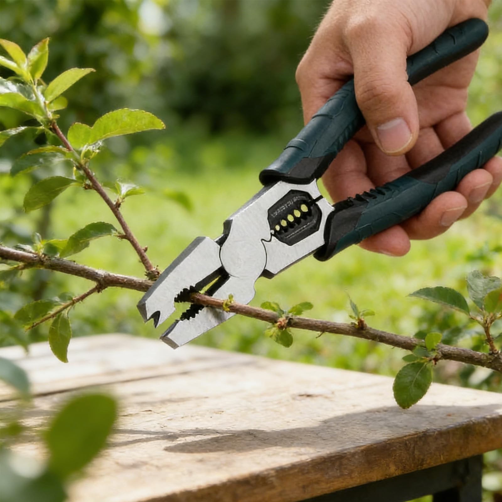 Industrial-Grade 9-in-1 Multi-Function Cutting Pliers, Wire Cutter, Stripper,...
