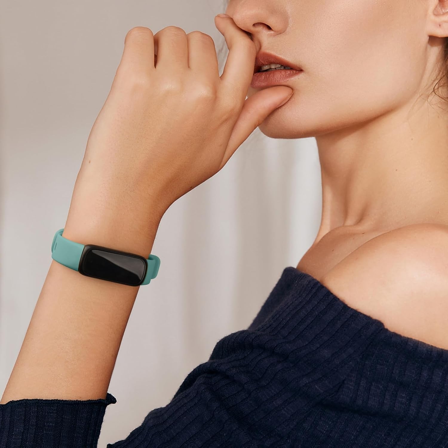 Fitbit Inspire 3 Bands 4 Pack Silicone Adjustable Replacement Straps for Men