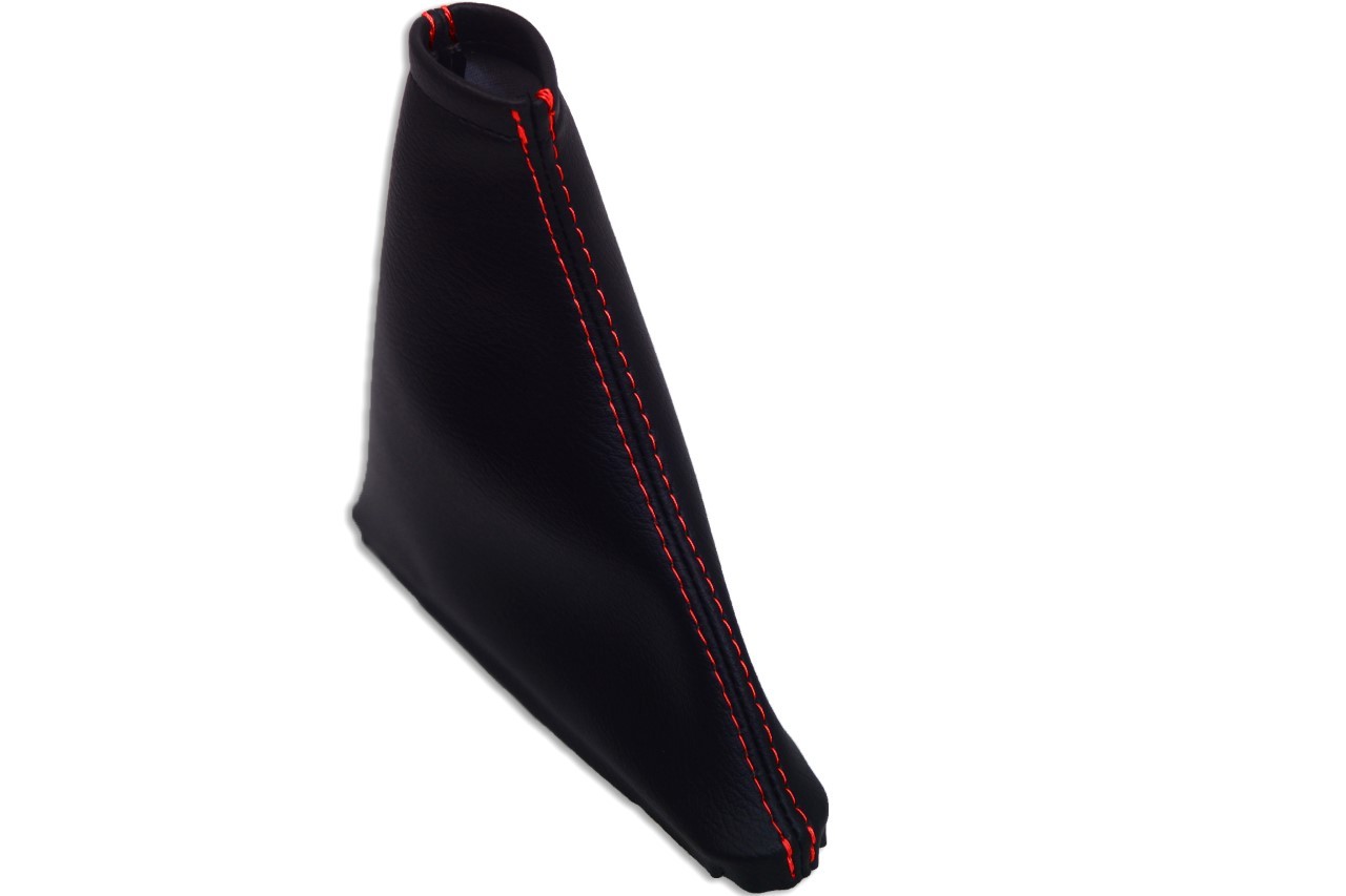 Emergency Brake Boot Leather Synthetic Cover for VW Jetta 11-18 Red Stitch