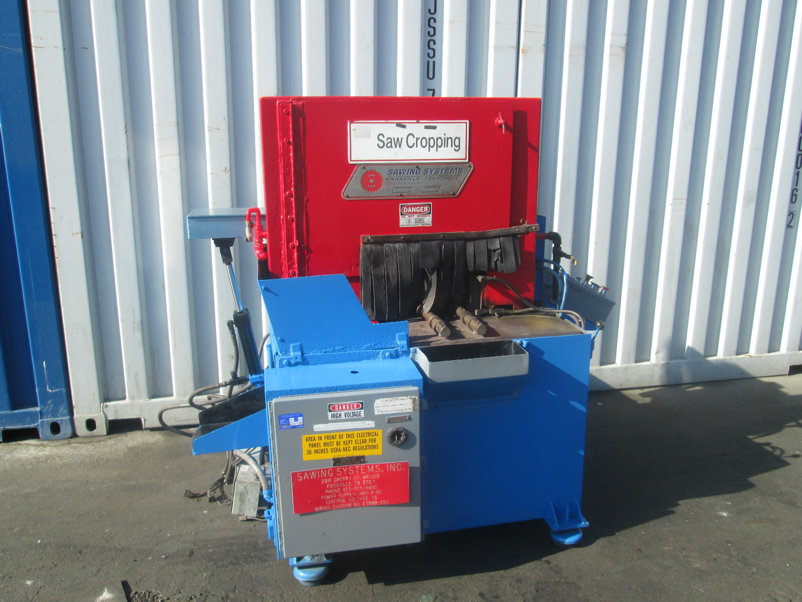 1995  Sawing Systems Inc. Model 15CS 15 HP Diamond Blade 24" Chop Saw