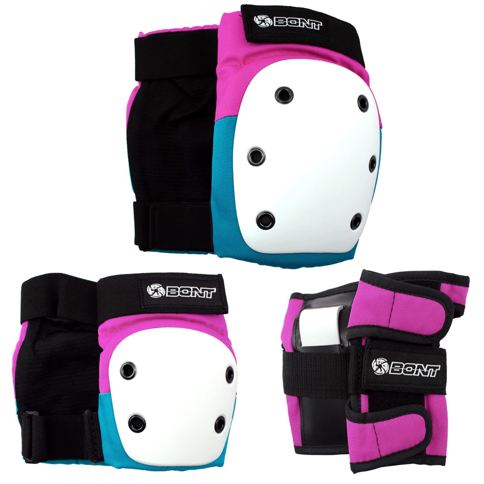 Bont Kids Protective Gear Set, Knee Pads, Elbow Pads & Wrist Guards for Rolle...