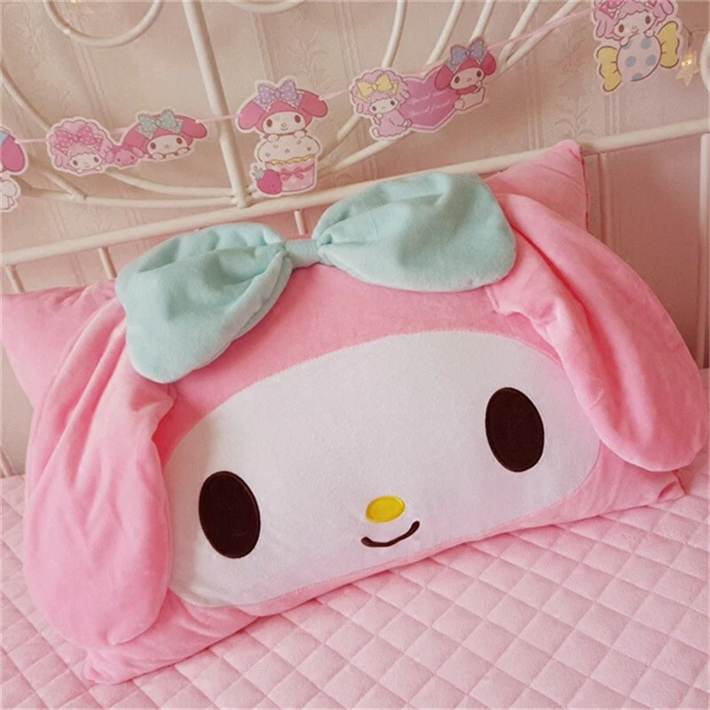 My Melody Pink Single pillowcase Girls Pillow Cover Kids Bedroom Decor Gift