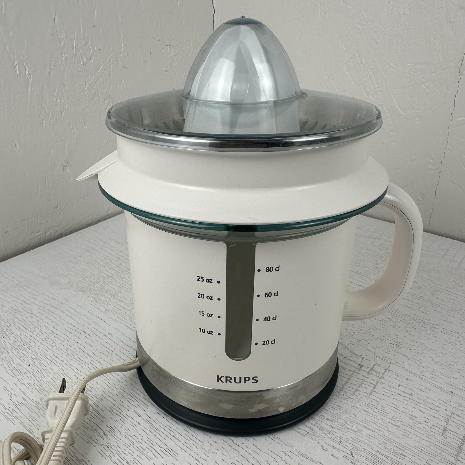 Krups FSD3 FSD312 Electric Citrus Juicer White