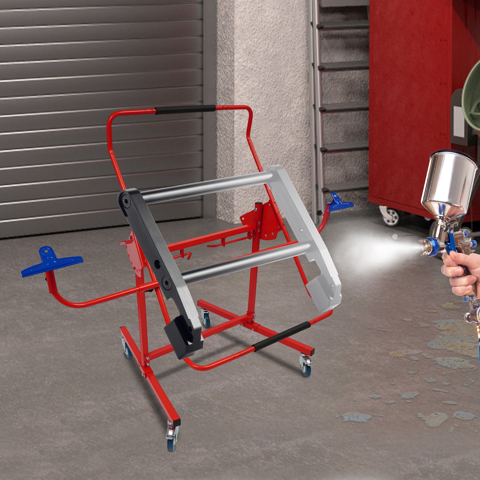 Adjustable Bumper Stand Painting Car Repair Rack for Automotive Bodyshop Repair