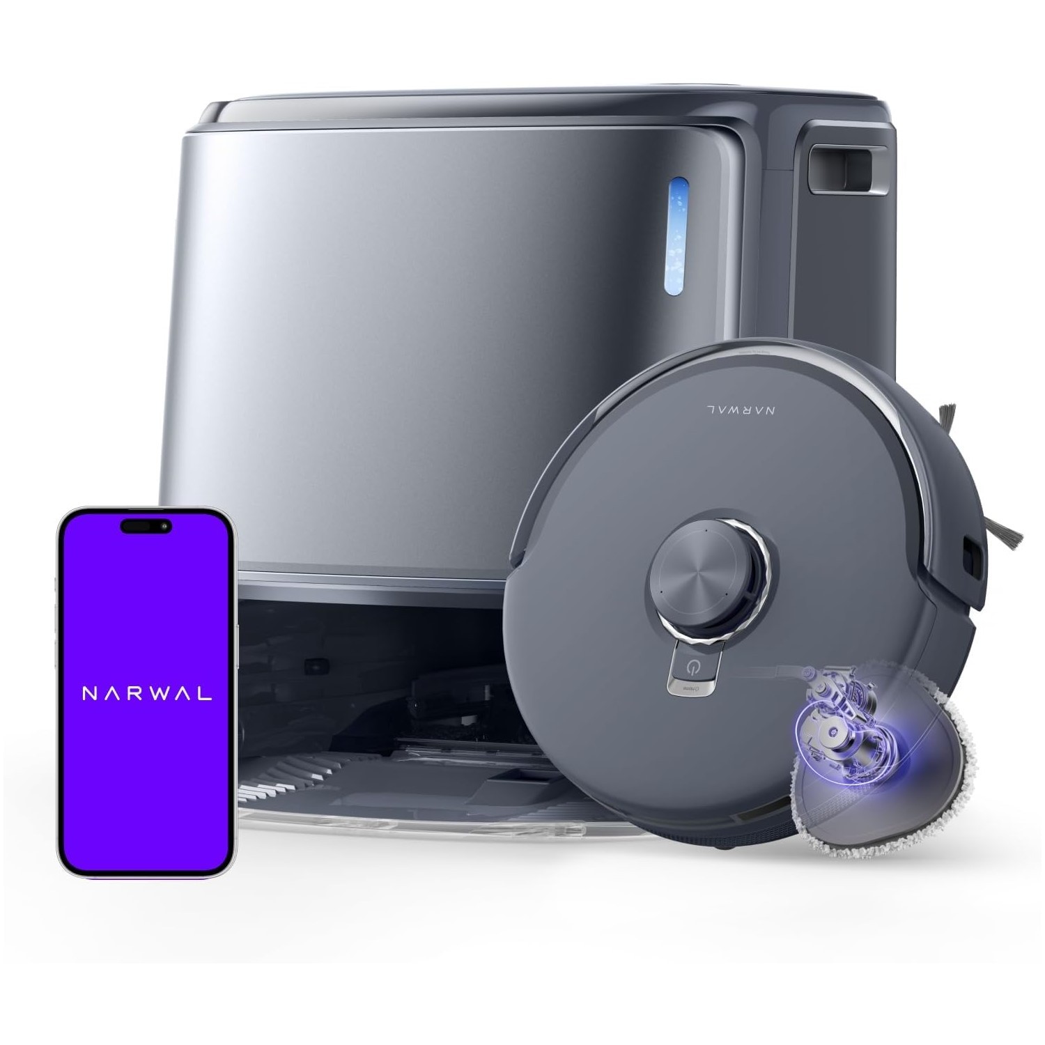 NARWAL Freo Z10 Ultra Robot Vacuum and Mop Combo 18000Pa Self-Emptying Dual RGB