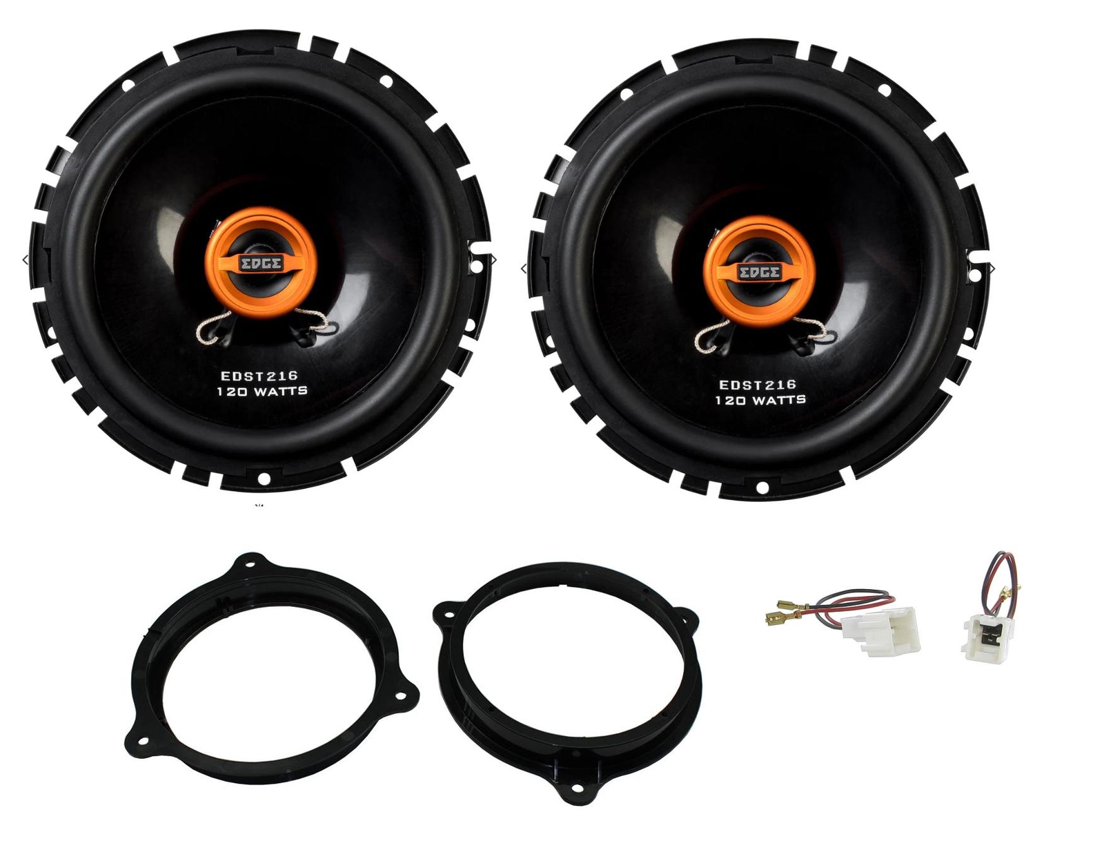 EDGE EDST216-E6 6.5" Coaxial Car Door Audio Speakers For Nissan Juke Qashqai