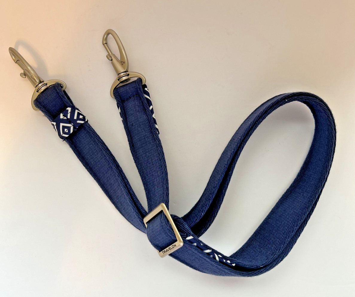 Travelon Replacement 47" Adjustable Luggage Shoulder Strap Navy Blue Used V Good