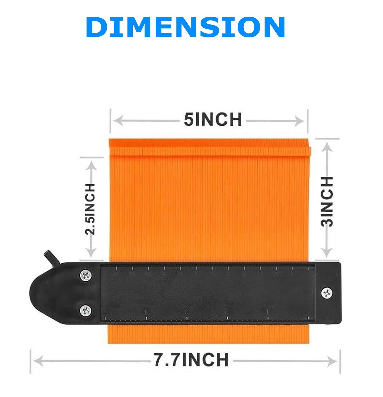 Lock Shape Profile Contour Gauge Plastic Woodworking Tool Duplicator Irregular