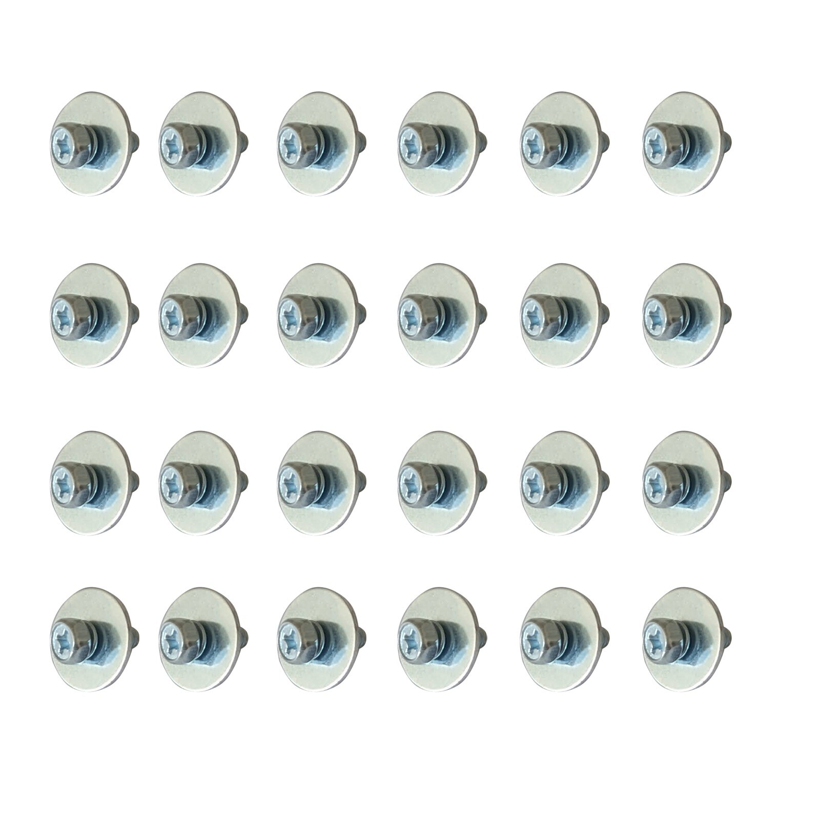 24 Drum Lug Mounting Screws M4 x 11mm w/ Washers Chrome Fixed Screws  (24PCS/PK)