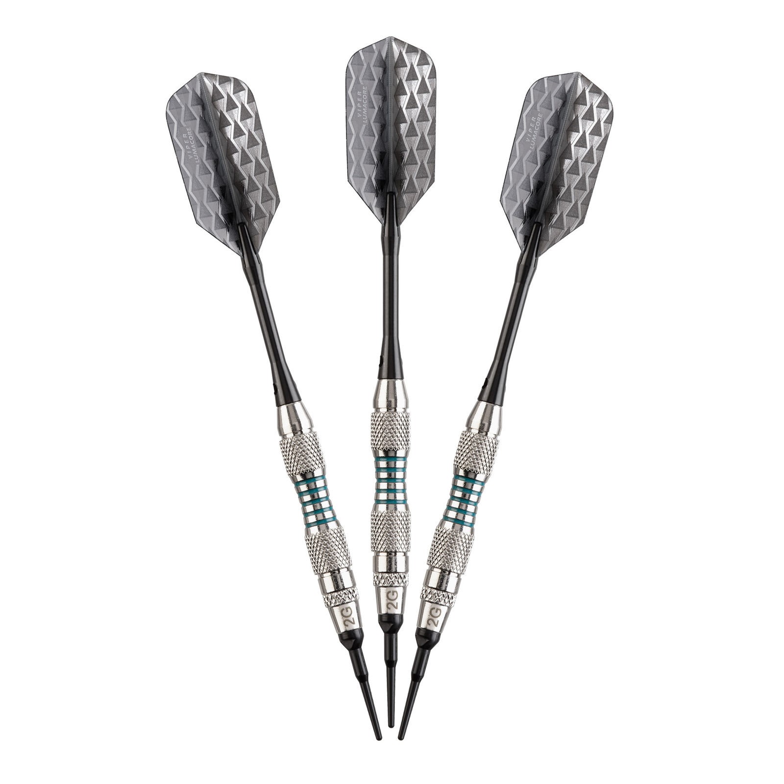Viper Bobcat Adjustable Soft Tip Darts Green Rings 16-18 Grams