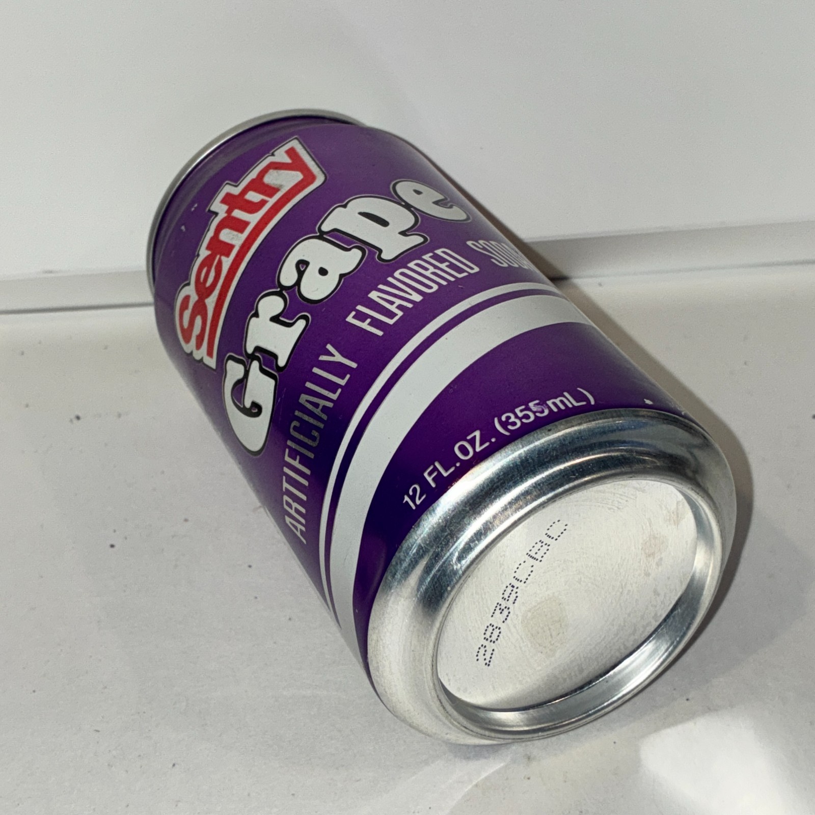 Sentry Grape soda can