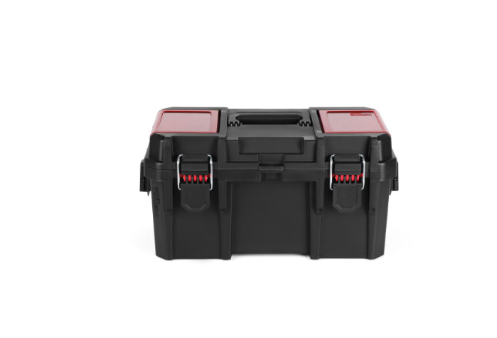 Hyper Tough 16-Inch Toolbox – Heavy-Duty Resin Storage with Padlock Security