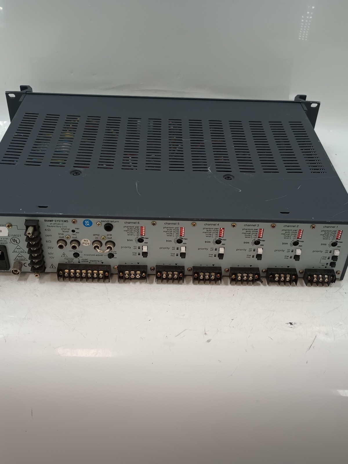 BIAMP Systems Precedence CMA60 Commercial Mixer Amplifier EB-20106