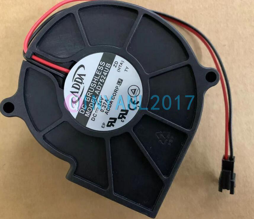 1PCS New  radiator blower fan AD7524UB DC 24V 75*30MM