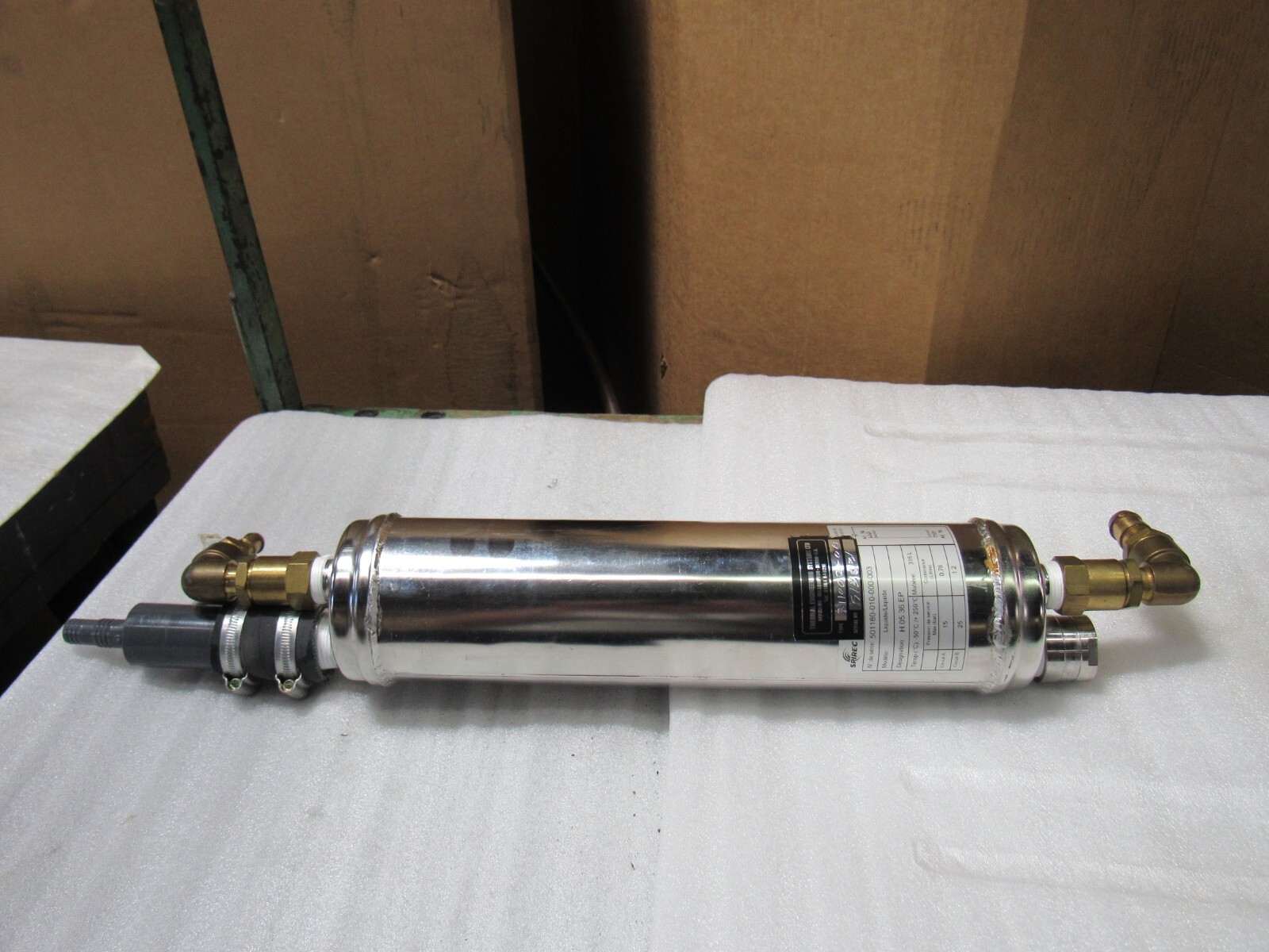 SPIREC HEAT EXCHANGER H.05.36.EP 15-25 BAR 0.76-1.2L - USED