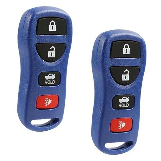 Key Fob Keyless Entry Remote fits Nissan Altima Maxima 350Z Armada 2-Pack Blue