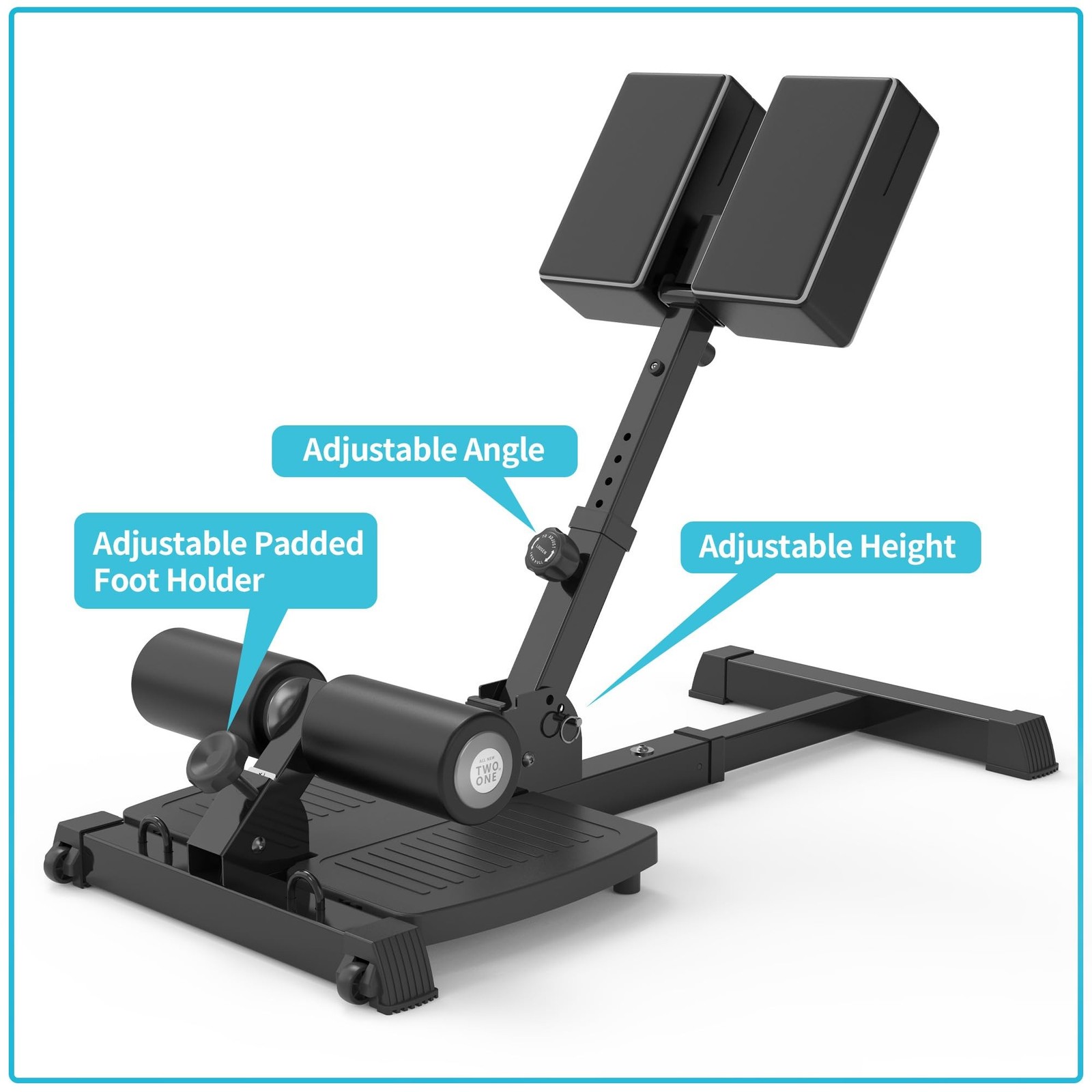 leikefitness Sissy Squat Machine, Deluxe Multi-Function Deep Sissy Squat Benc...