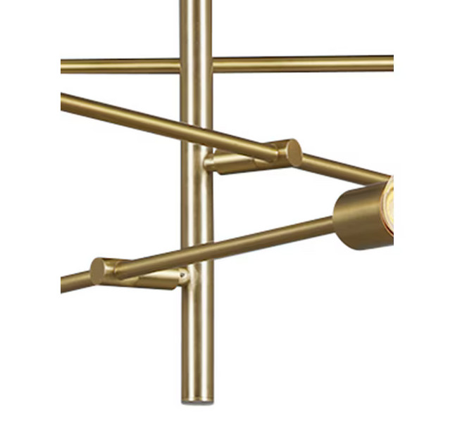 Origin 21 Shaye 6 -Light Brushed Gold Steel Chandelier (Brushed gold)