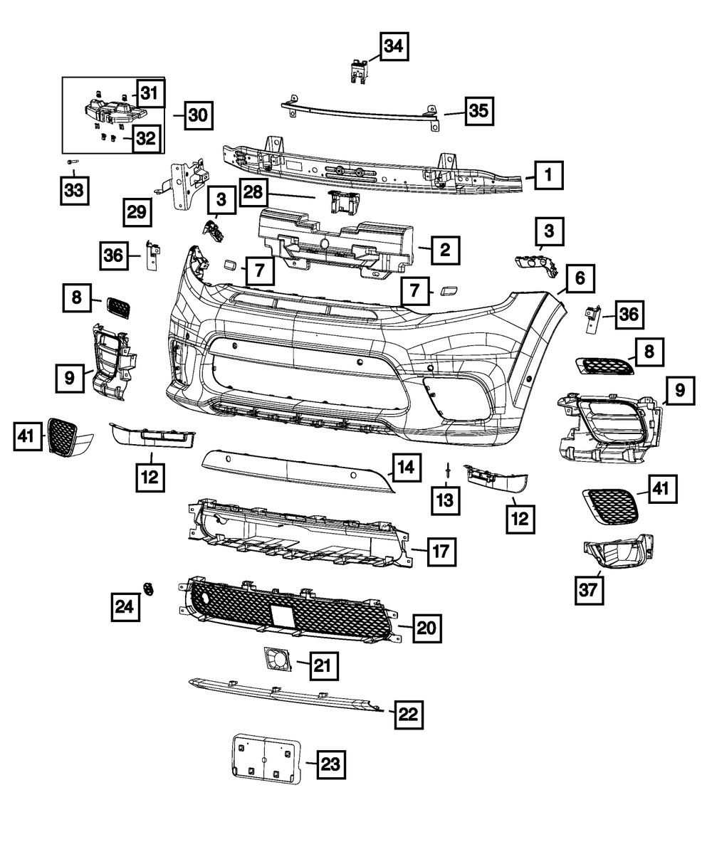 Genuine Mopar Adaptive Cruise Control Bracket 68312751AA