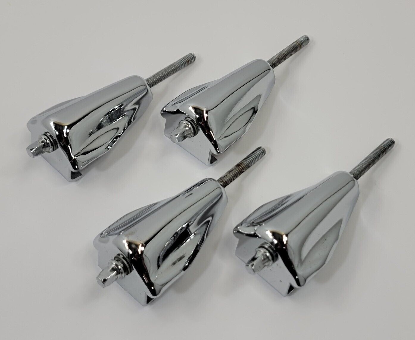 Premier Bass Drum Chrome Hardware Drum Claws and 3 -3/4"Tension Rods (4pcs)