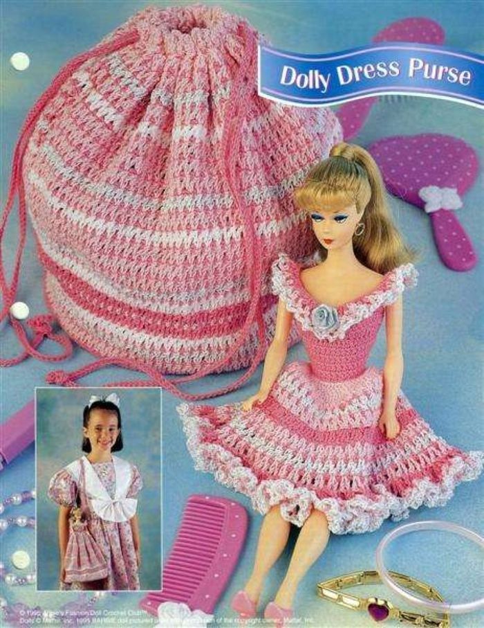 NEW DOLLY DRESS PURSE DARLING FASHION DOLL DESIGN