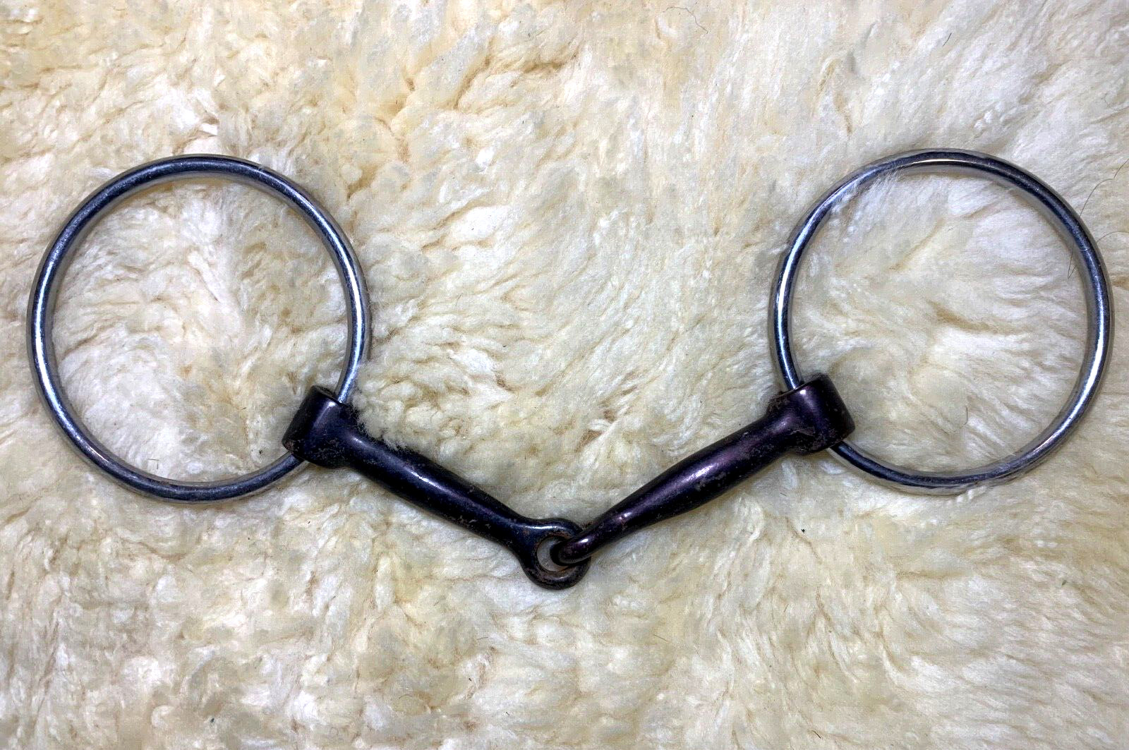 Loose Ring Snaffle Bit ~ 5" SWEET IRON MOUTH ~ Stainless Steel Rings ~ HORSE BIT
