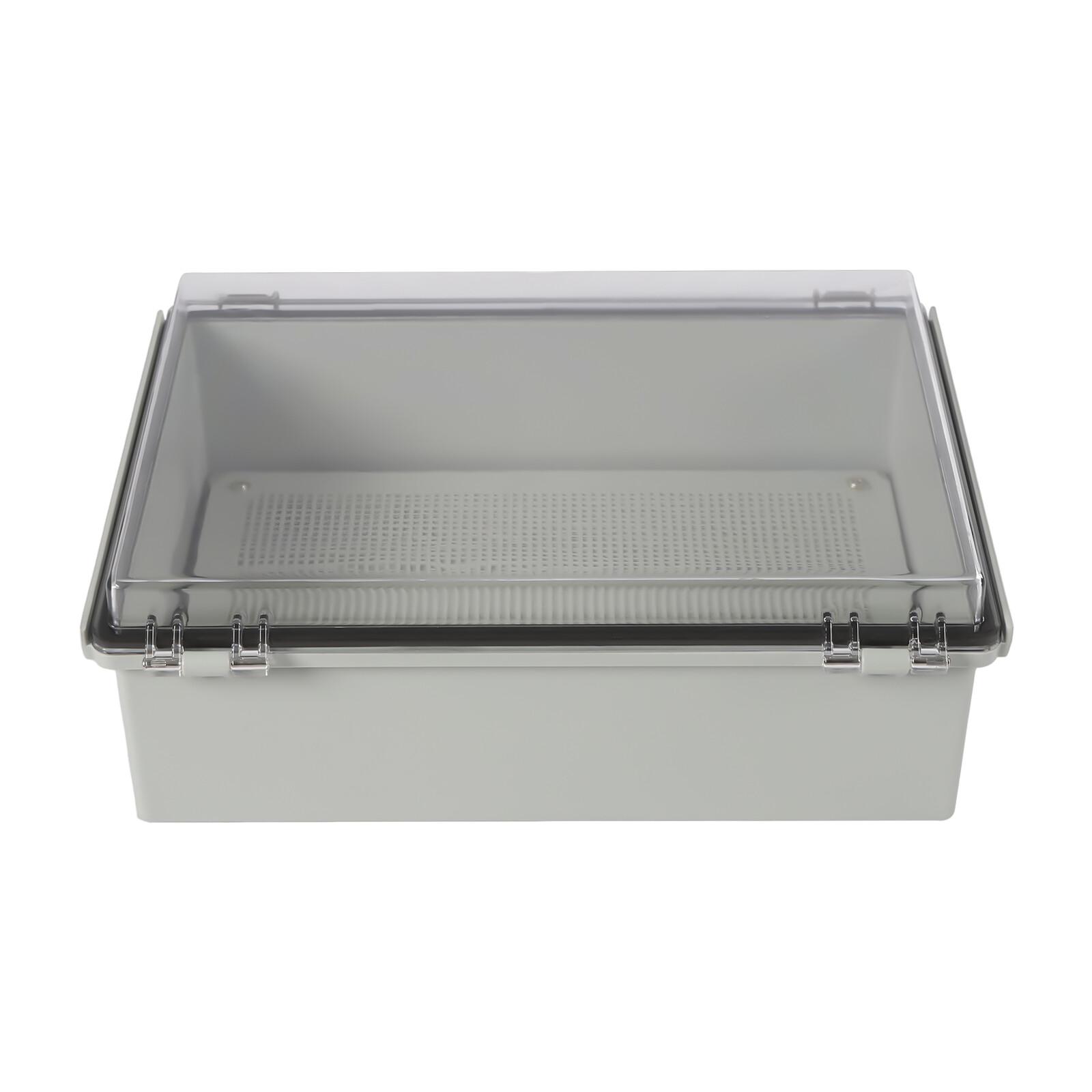 Stainless Steel Wall Mount Hinged Cover Latch Junction Box w/Clear Enclosure