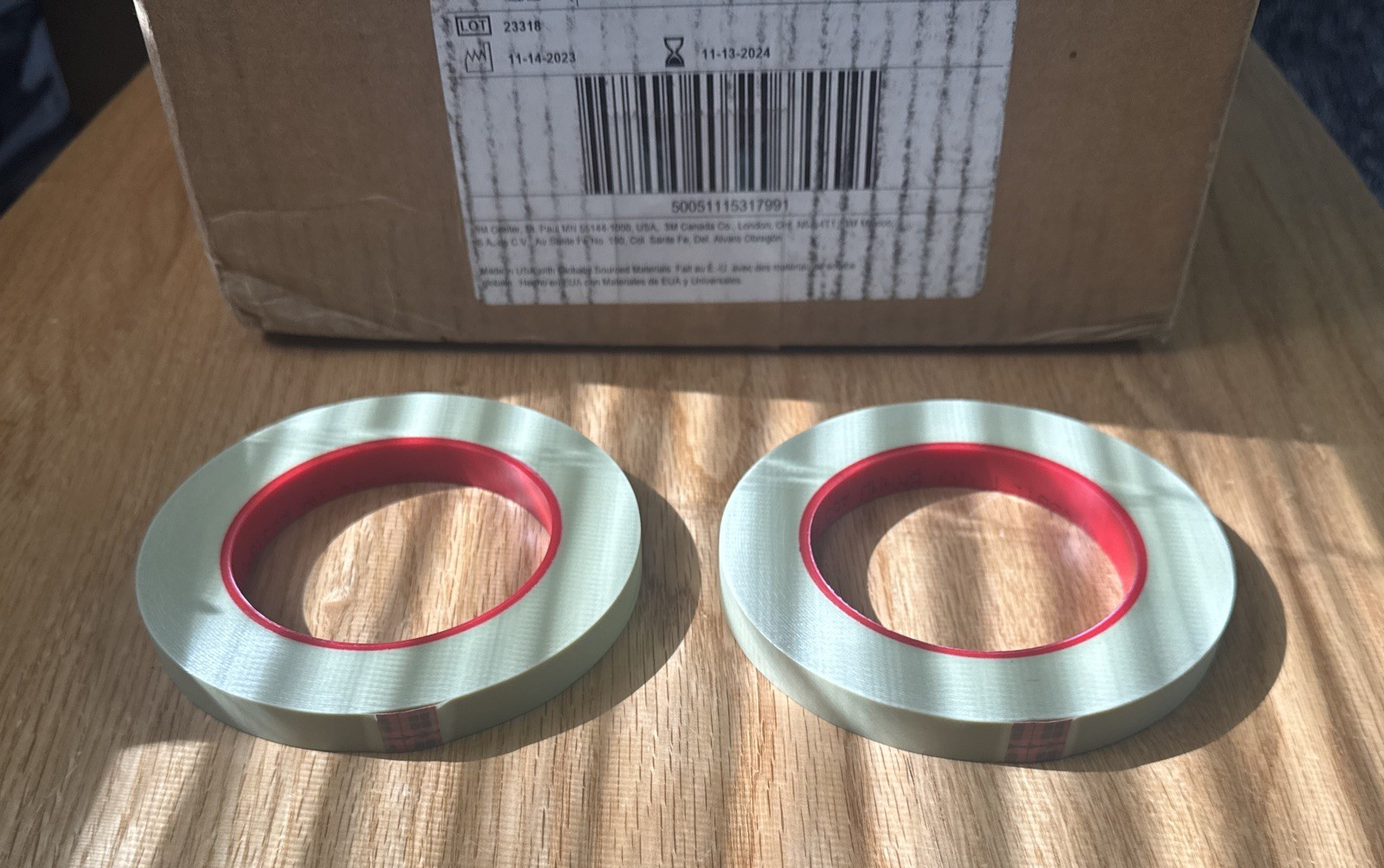 LOT OF 2  3M Scotch Fine Line Masking Tape 265 ~  1/2" x 60 YD   2 Rolls Total !