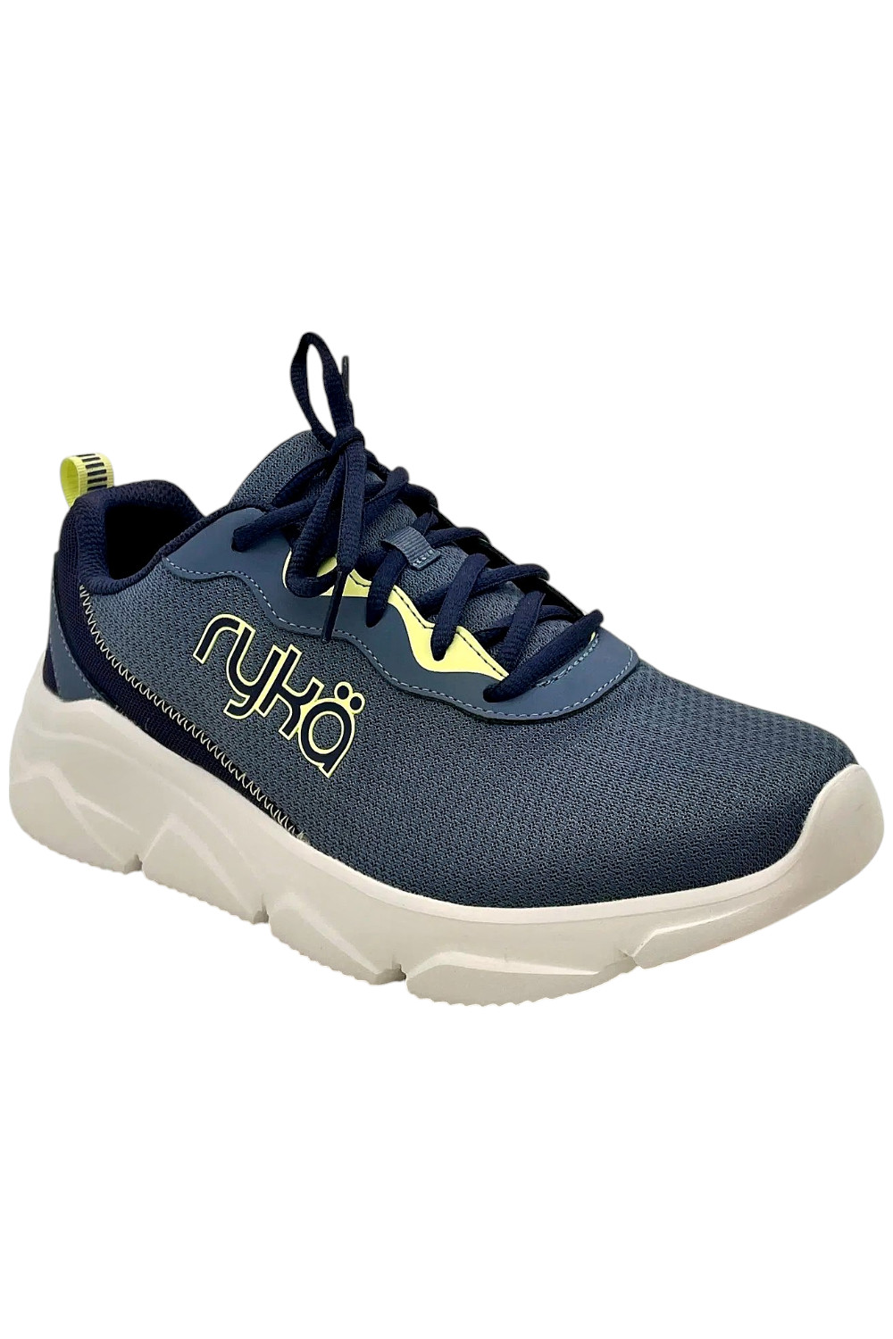 Ryka Women's Max Cushion Mesh Washable Sneakers-Glide Flintstone Blue