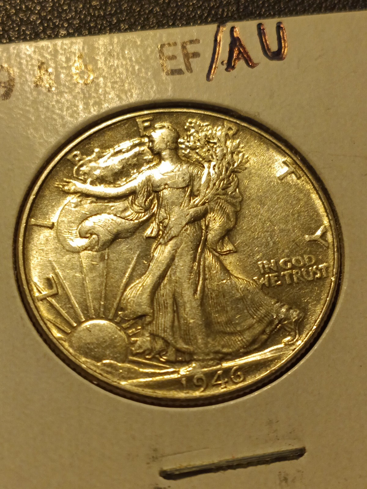AU 1946 50C Walking Liberty Half Dollar