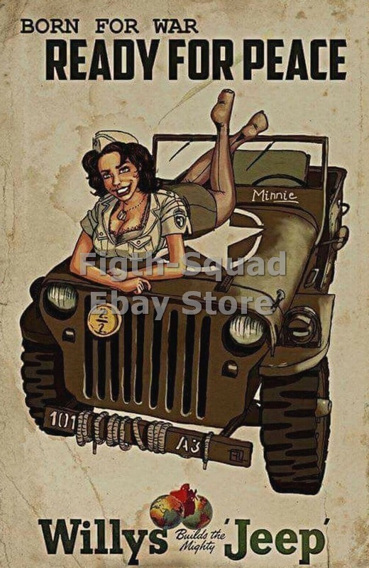 WW2 Picture Photo woman Jeep Willis USA 6313