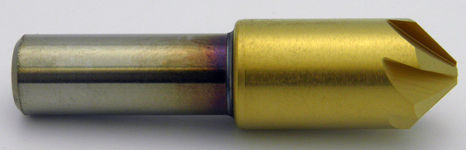 3/8" 90° Degree 6 Flute Cobalt TiN Coated Countersink Melin USA #18208