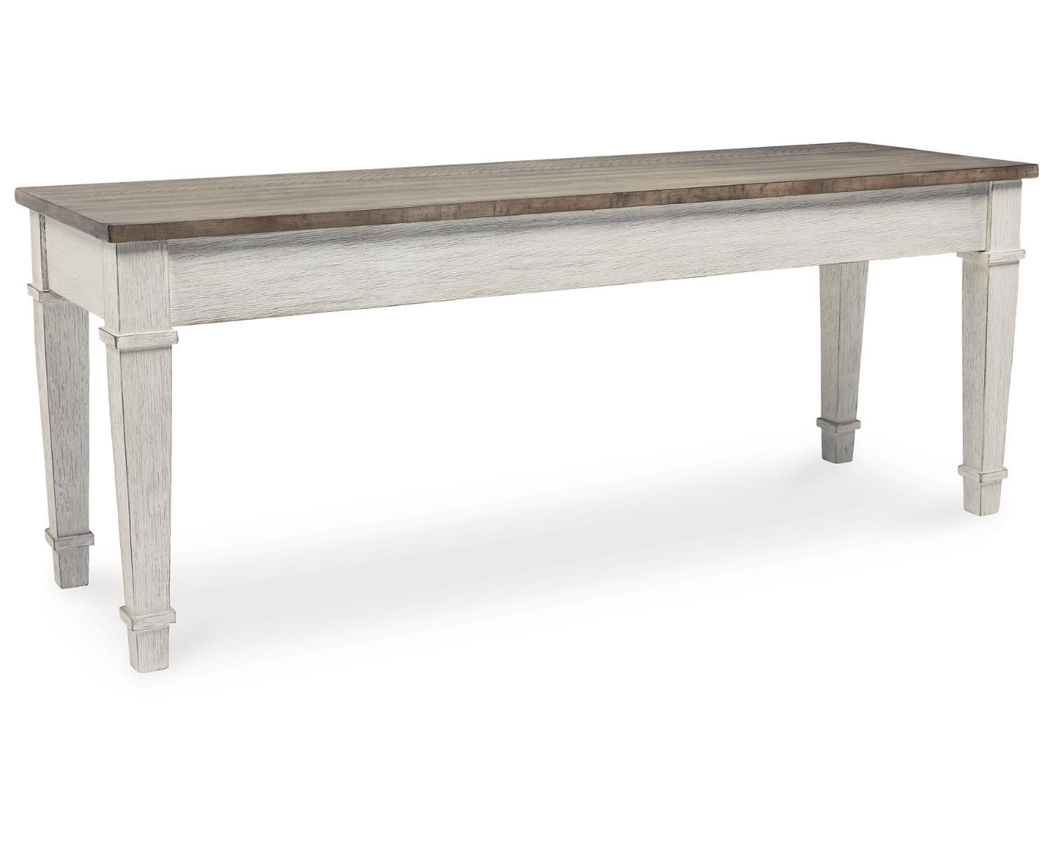 Signature Design by Ashley Casual Skempton Storage Bench White/Light Brown