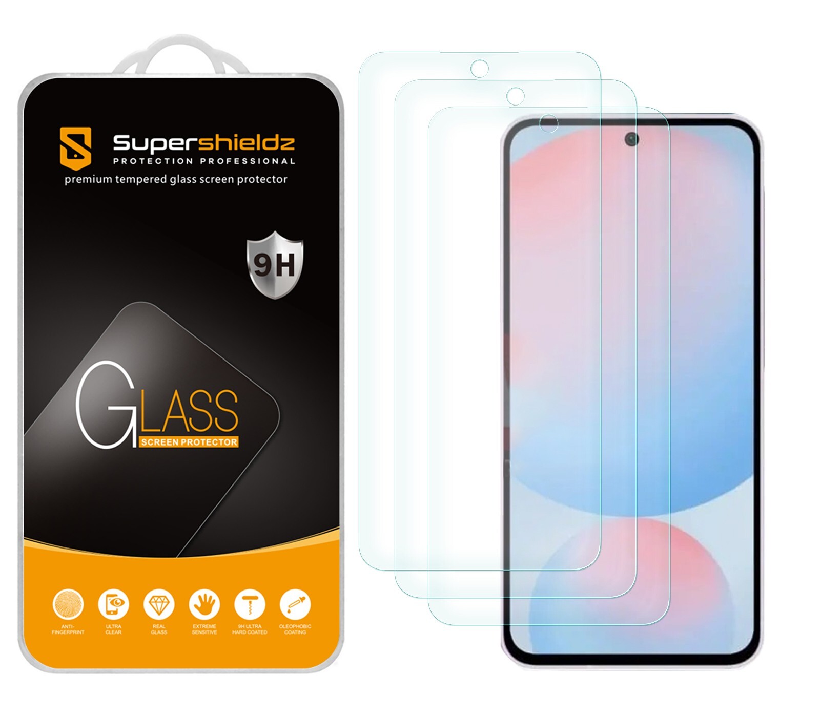 3X Supershieldz Tempered Glass Screen Protector for Samsung Galaxy A37 5G