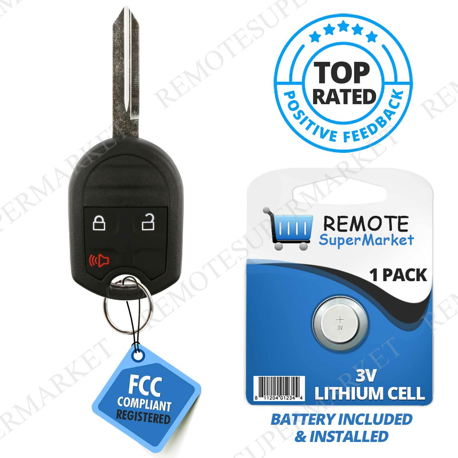 For 2011 2012 2013 2014 2015 2016 Ford F150 F250 F350 Car Remote Key Fob