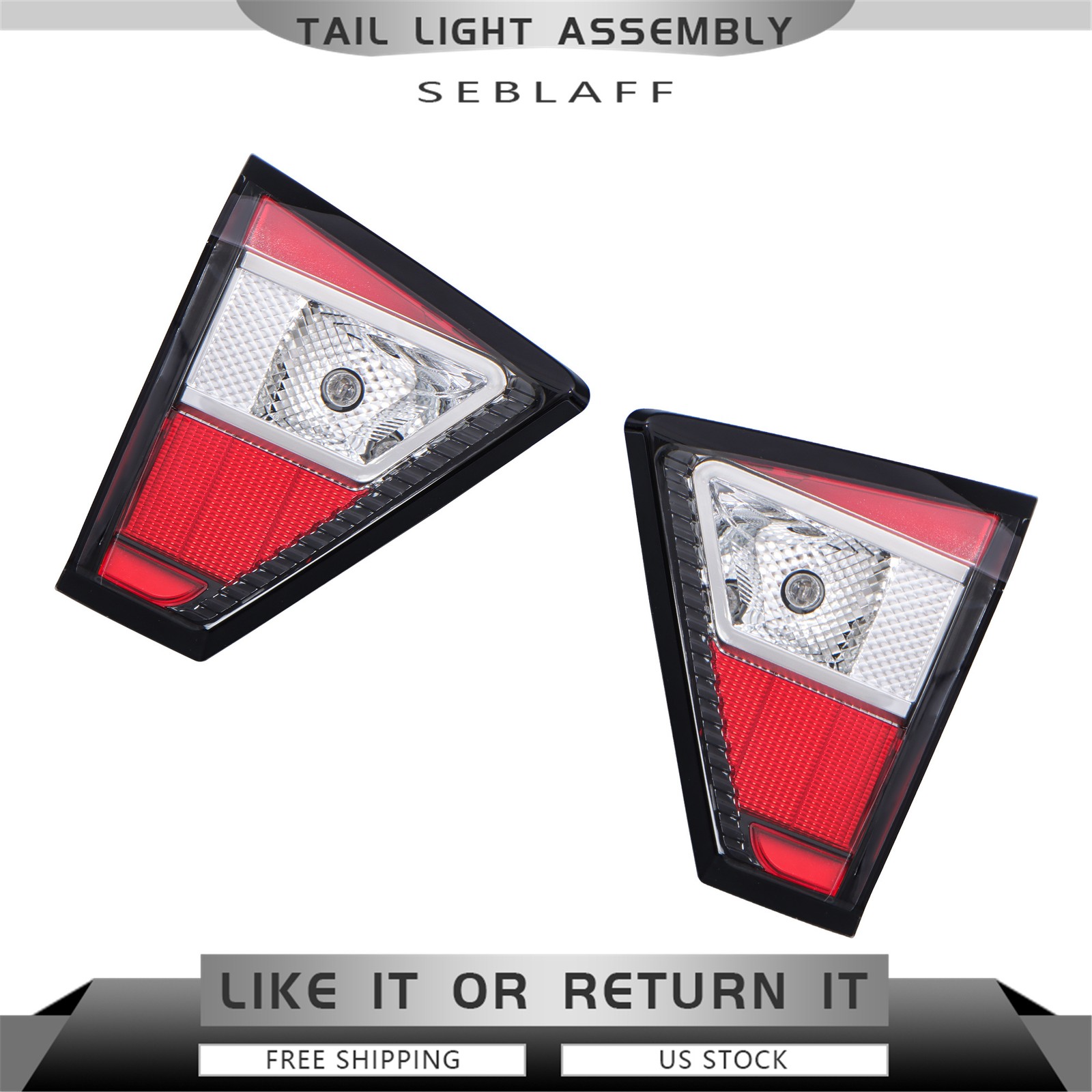 Halogen Tail Lights For Ford Escape 2017-2019 Rear Left&Right Inner Tail Lamps